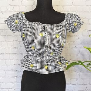 Peasant Crop Top Size M